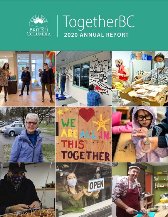 Cover of TogetherBC 2020 Annual Report