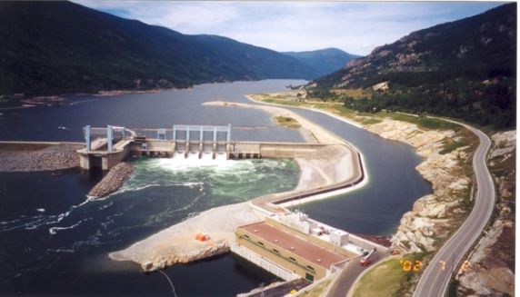 Hugh Keenleyside Dam and Arrow Lakes Generating Station, Castlegar, B.C.