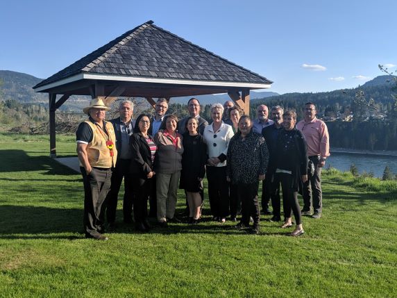 Canada's Minister of Foreign Affairs, Chrystia Freeland with Columbia Basin Indigenous Leaders in Castlegar. 