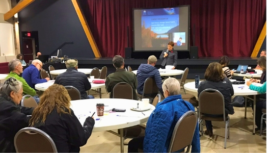 Province of B.C. community meeting on the Columbia River Treaty in Golden, B.C., 2019