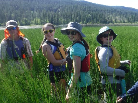 Columbia River Field School students exploring the Columbia Watershed